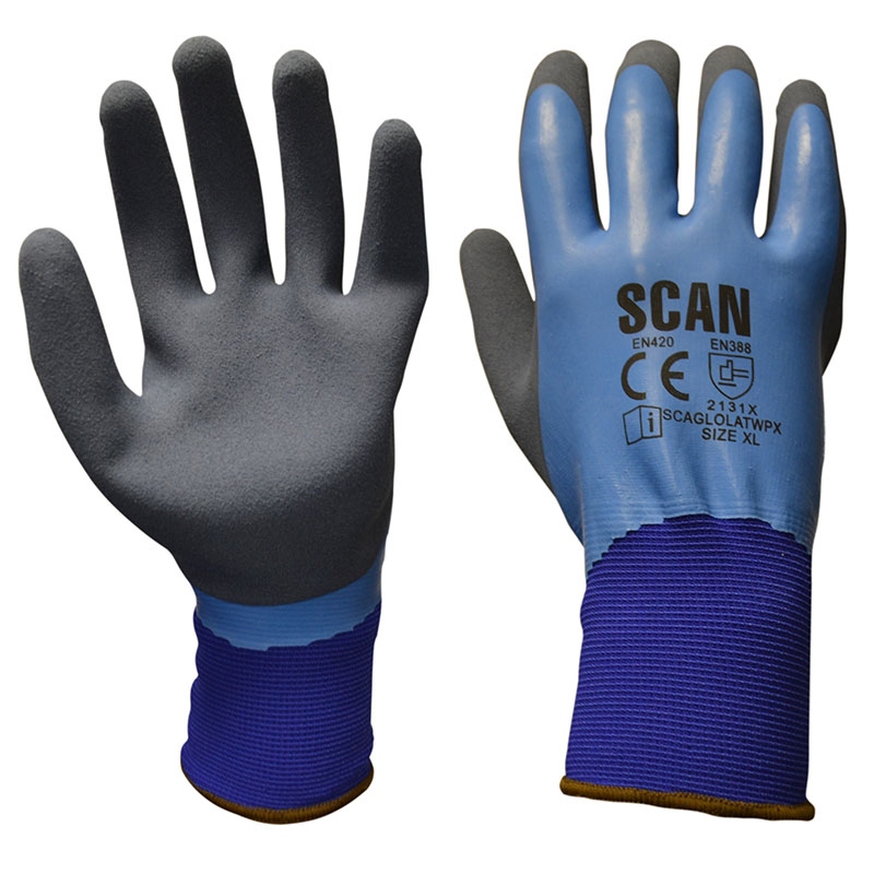 Scan Waterproof Gloves with Latex Palm