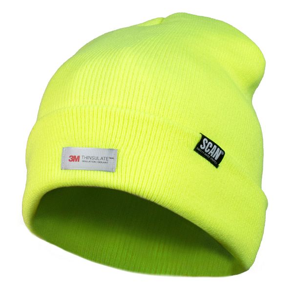 Scan Hi-Vis Thinsulate Beanie Hat Yellow