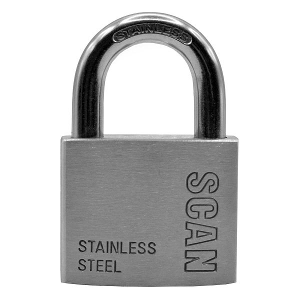 Scan Stainless Steel Padlock with 3 Keys