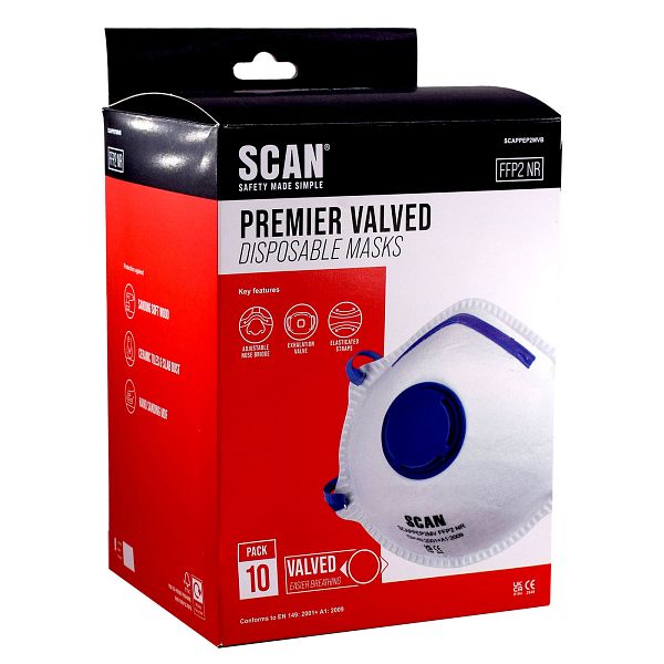 Scan Premier Disposable Valved Mask FFP2