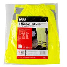 Scan Hi-Vis Motorway Trousers Yellow