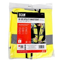 Scan Hi-Vis Utility Waistcoat Yellow