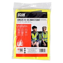 Scan Hi-Vis Childrens Waistcoat Yellow