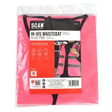Scan Hi-Vis Waistcoat Pink